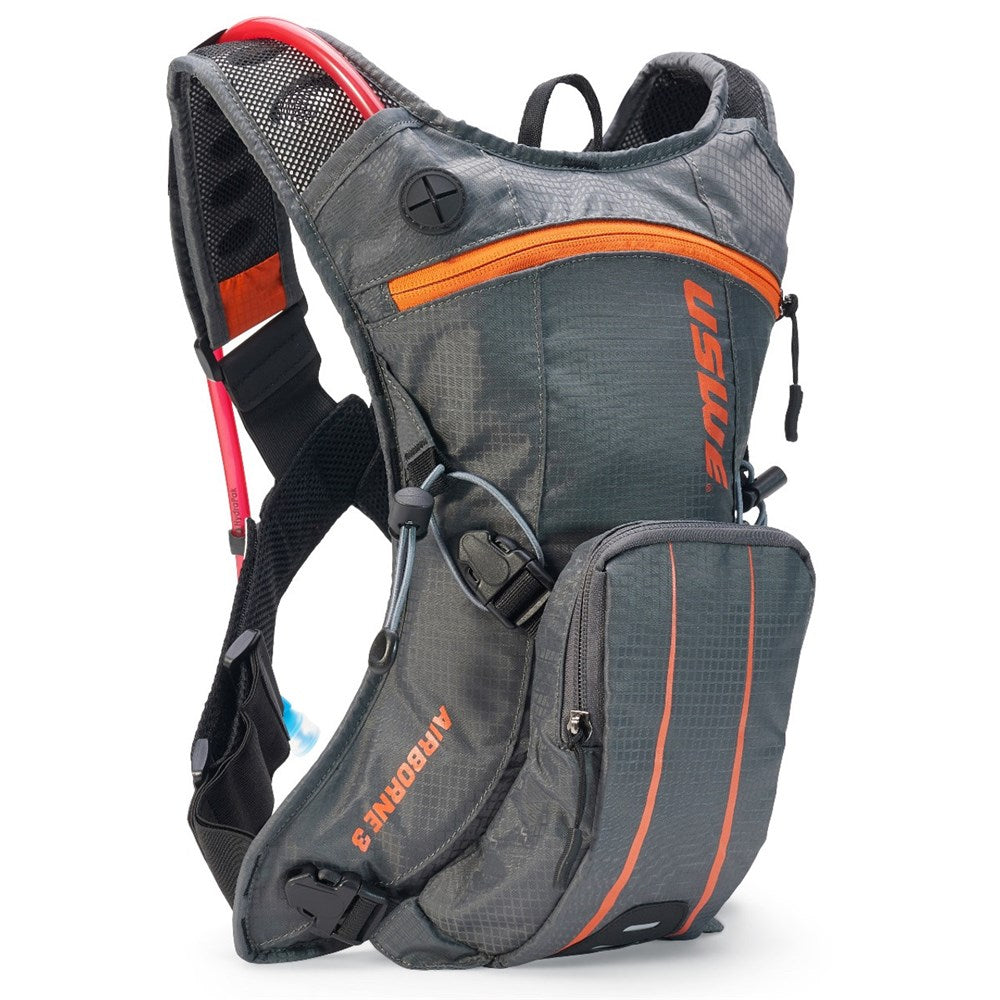 USWE Hydration Pack Bike Black/Orange Airborne 3L MTB Hydration Pack US2031918