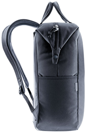 Side profile of the Deuter Vista showing its boxy shape and side pocket