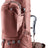Deuter Voyager 60+10 SL in Caspia Raisin, rust-red travel pack with daypack attached