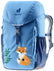 Deuter Waldfuchs 14 in Wave Nightblue, light blue kids' backpack with fox print