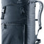 Deuter Walker 24 everyday backpack in Black, front three-quarter view with buckled lid