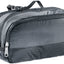 Deuter Wash Bag Tour III toiletry bag in Black with outer mesh pocket and hanging clip
