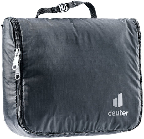 Deuter Wash Center Lite I in Black, closed toiletry bag with hanging loop