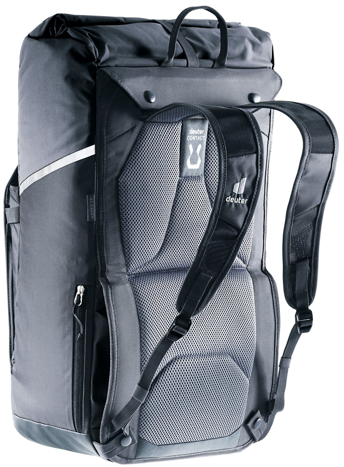Deuter Xberg 25 rear three-quarter view with shoulder straps out