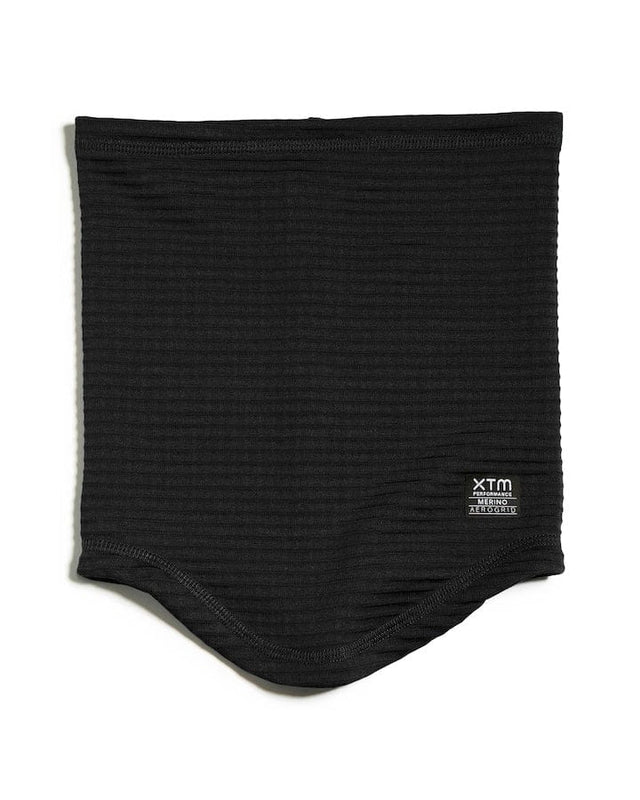 XTM Performance Neck Gaiters Black Merino Aerogrid Neckwarmer HU136-BLK-1SZ