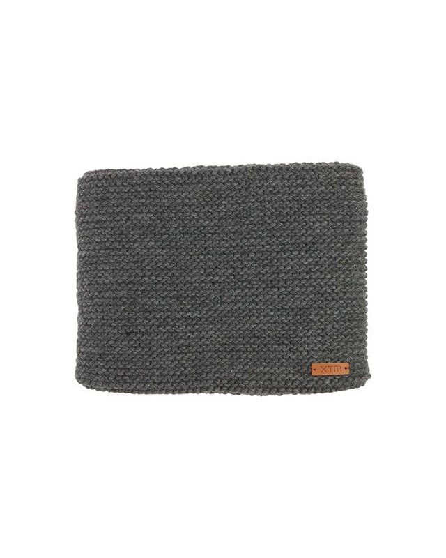 XTM Performance Neck Gaiters Dark Grey Marle Crystal Womens Chunky Knit Neck Warmer Gaiter HL065-DGM
