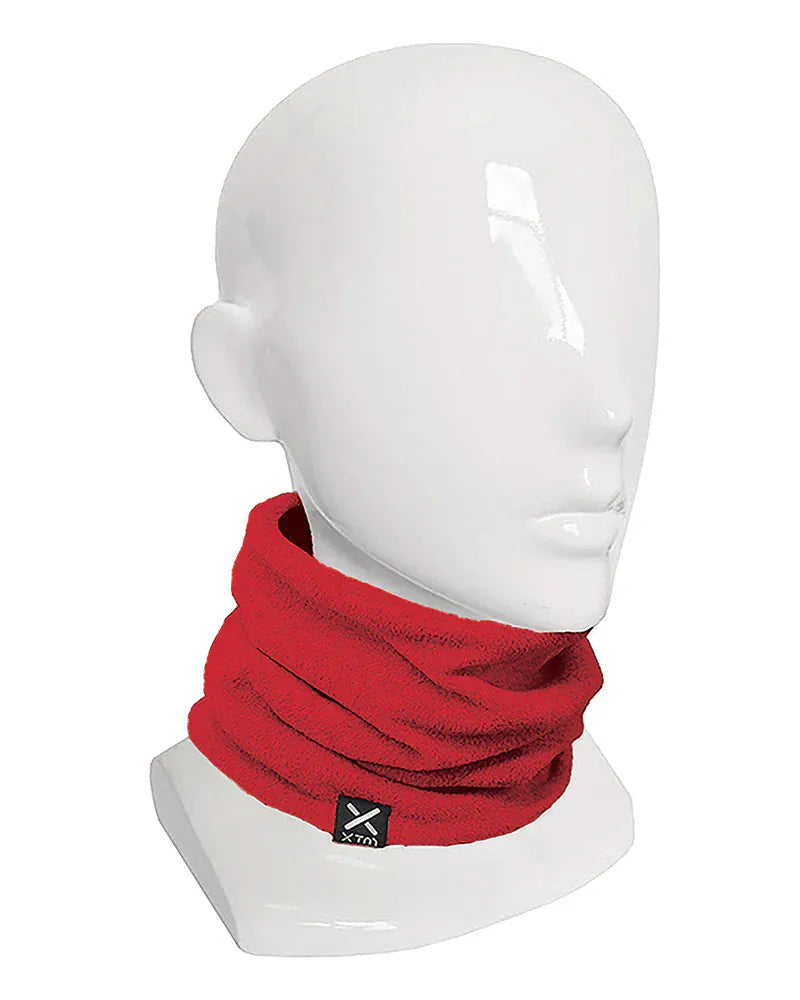 XTM Performance Neck Gaiters Lava Adults Microfleece X Neck Gaiter Warmer HU009-LVA
