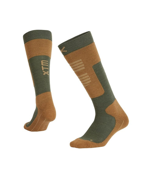 XTM Performance Ski and Snowboard Socks Ivy / A2-8 Half Pipe II Sock SU044-IVY-0208