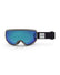 XTM Force Reflect II ski goggle in Grey Silver, grey frame, black strap and a reflective blue lens
