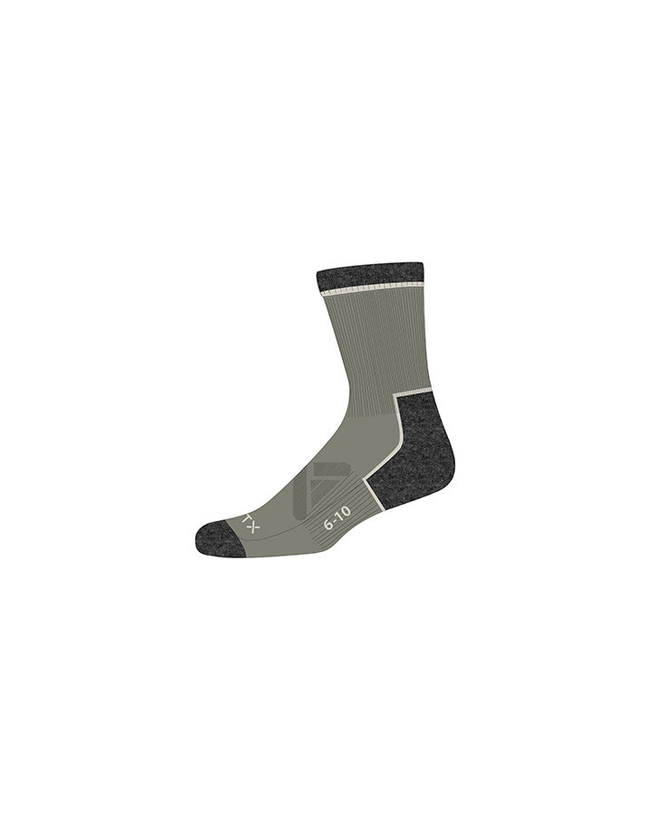 XTM Performance Unisex Hiking Socks Light Khaki / A2-8 Venture Lightweight Merino Wool-Blend Hiking Sock SU038-LKK-0208