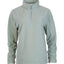 Jade XTM Milanesia 1/4 neck fleece laid flat, front view with pale zip