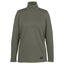 XTM Womens Merino Aero Grid Fleece quarter-zip pullover in Light Khaki, front view