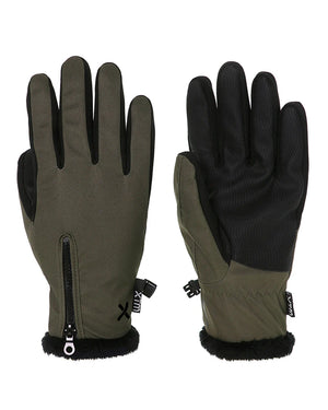 XTM Performance Women's Hiking Gloves Ivy Green / XS Nina Soft Shell Womens Glove EL008-IVY-XS