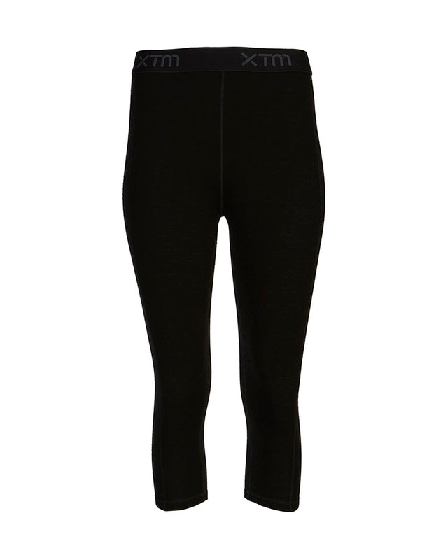 XTM Performance Women's Thermal Pants Black / 8 Ladies Merino 230 Wool 3/4 Length Thermal Pants ML008-BLK-08