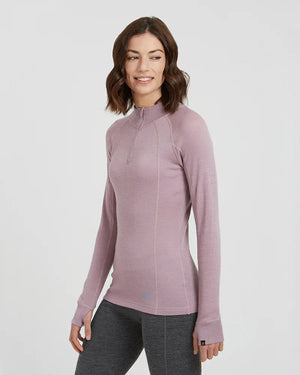 XTM Performance Women's Thermal Top Ladies Merino 230 Wool Zip Neck Long Sleeve Thermal Top