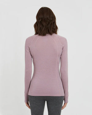 XTM Performance Women's Thermal Top Ladies Merino 230 Wool Zip Neck Long Sleeve Thermal Top