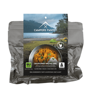 campers pantry Dehydrated Meals Single Serve / Cauliflower and Pea Dahl Freeze-dried Expedition Meals CPCPD10022