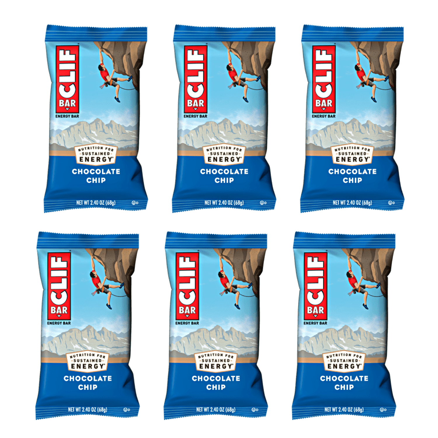 clif Energy Bar 6 / Chocolate Chip Energy Bar Organic CLIF036