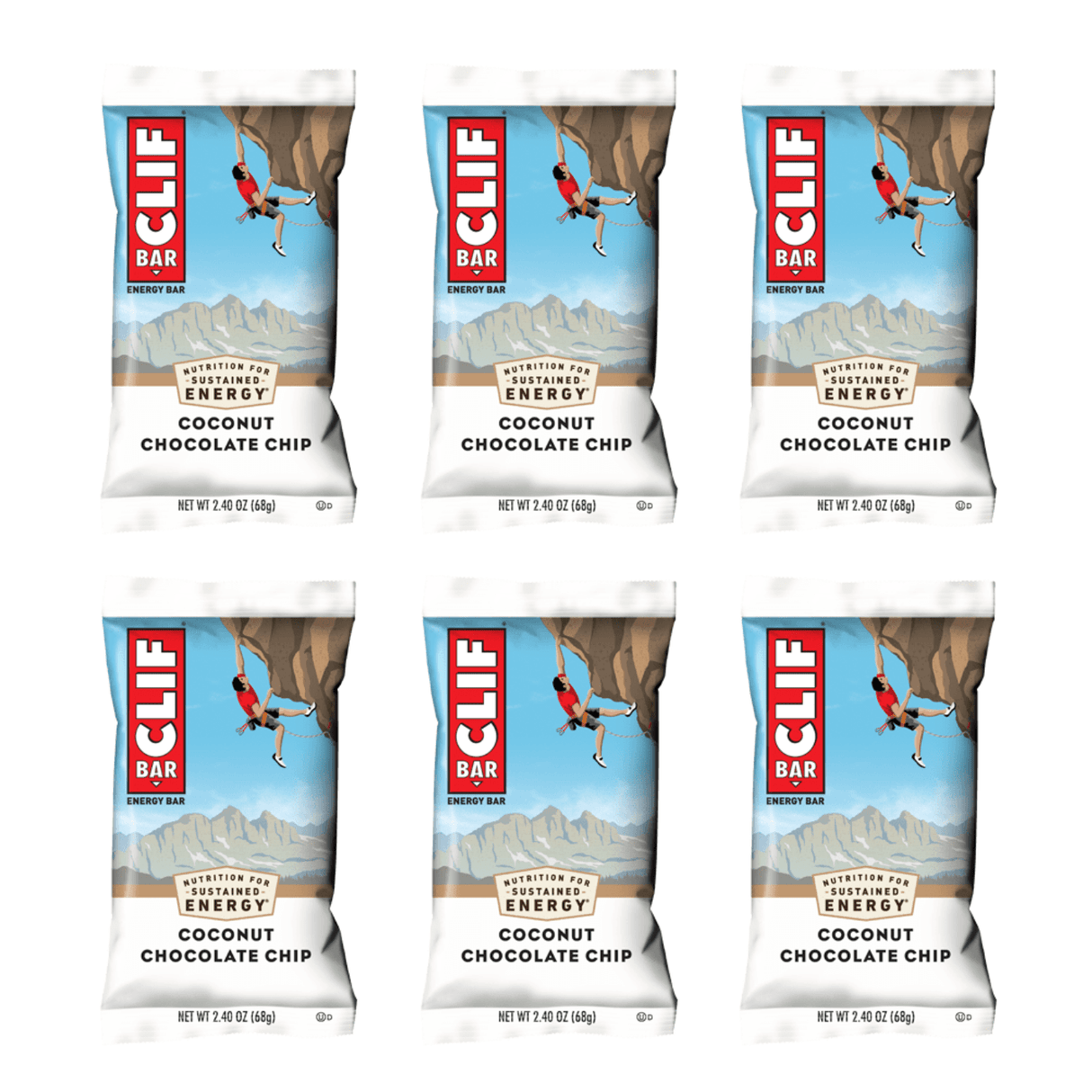 clif Energy Bar 6 / Coconut Chocolate Chip Energy Bar Organic CLIF076