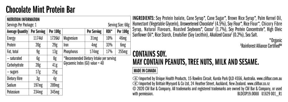 clif Energy Bar Builders Protein Bar