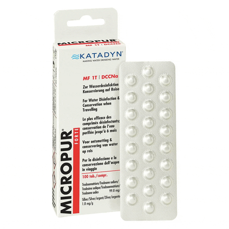 Katadyn Water Treatment MicroPur Forte Water Purifier Treatment Tablets  - Oz Backcountry