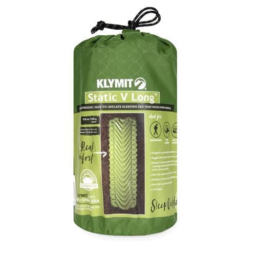 klymit Camp Mattress Static V Long BK06SVGR02D