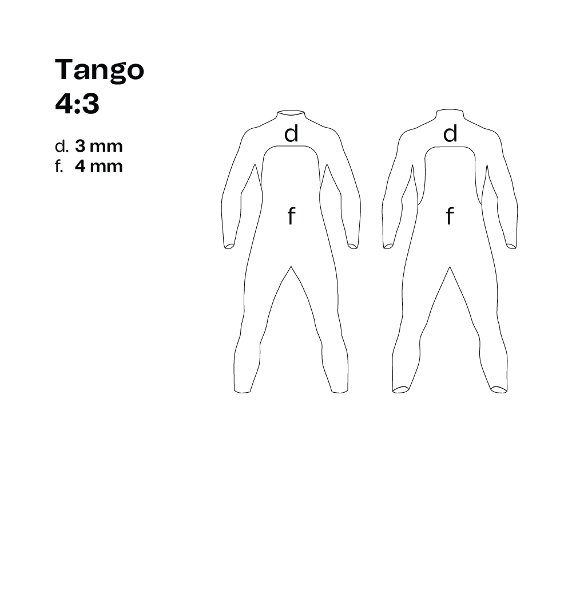 orca Surfing Tango 4:3 Womens Surf Wetsuit